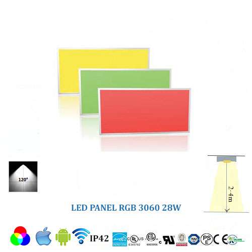 Stropný RGB LED panel 3060 - 28W