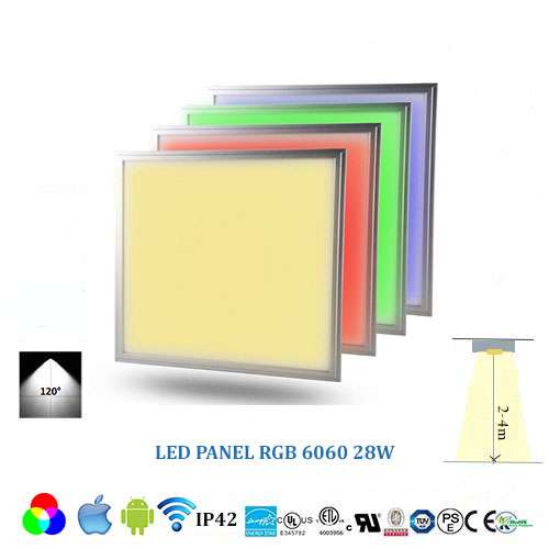 Stropý RGB LED panel 6060- 56W