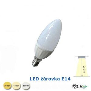 LED žárovka E14-3W