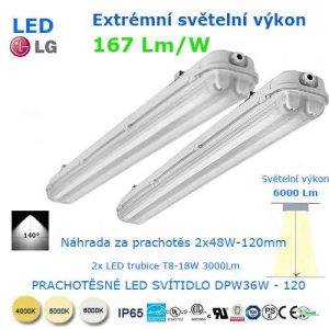 Prachotesné LED svietidlo DWP36-120